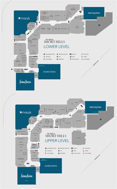 mall at short hills map